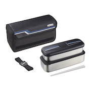 サーモス（THERMOS）　フレッシュランチボックス　DSD-1104　ラインブラック　1100mL