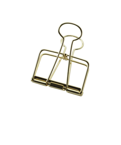 超特大　ワイヤーWクリップ　WDC－00GD　ゴールド