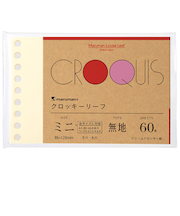 マルマン（maruman）　書きやすいルーズリーフミニ　クロッキーリーフ　L1437A