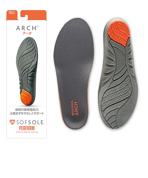 ソフソール（SOFSOLE）　パフォーマンス　インソール　アーチ　Mサイズ　24.5～26cm