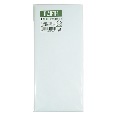 ライフ　洋封筒　洋形4号　郵便コード無　E506B　10枚入