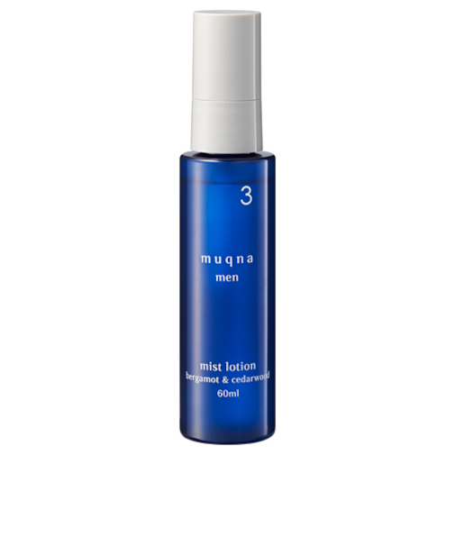 【お買い得】　ハンズオリジナル　muqna（ムクナ）　men　ミスト化粧水　ベルガモット＆シダーウッド　60mL