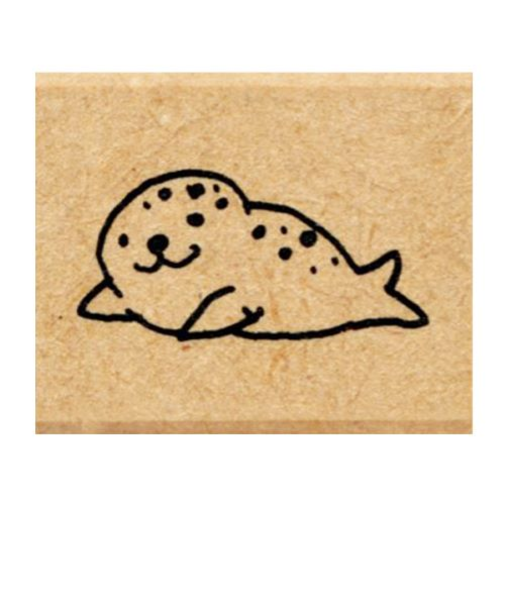 こどものかお　ピッコロスタンプ　0812－034　アザラシ／横