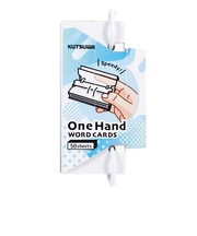 クツワ　ワンハンド単語カード　大　SC233　ブルー