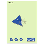 長門屋商店　カラーペーパー　A4　最厚口　25枚入　若草　ナ－3506