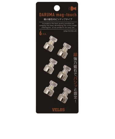 べロス（VELOS）　ダルママグタッチ　TD－1086C　クリア　6個入