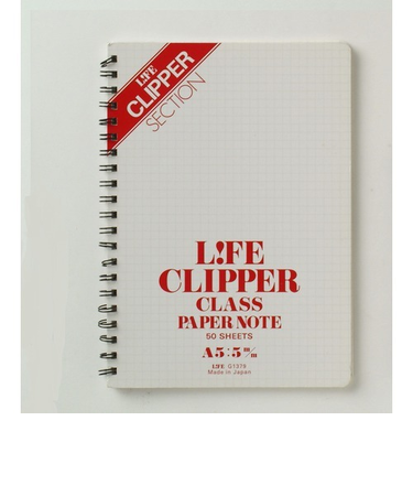 ライフ　クリッパーノート　A5判　G1379