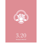 草紙堂　花結びメッセージカード　3月20日