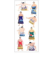 オクヤマ 和風シール JP338 相撲