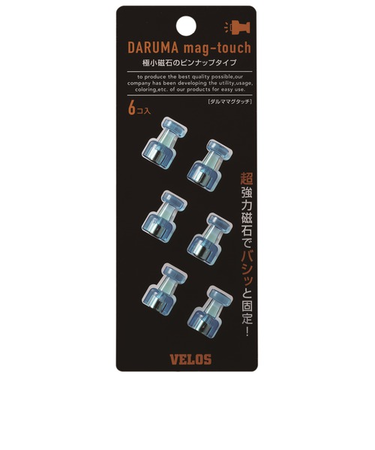 べロス（VELOS）　ダルママグタッチ　TD－1086CB　クリアブルー　6個入