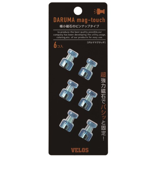 べロス（VELOS）　ダルママグタッチ　TD－1086CB　クリアブルー　6個入