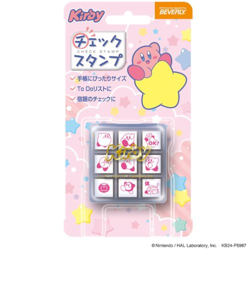 ビバリー　星のカービィチェックスタンプ　CK9－059