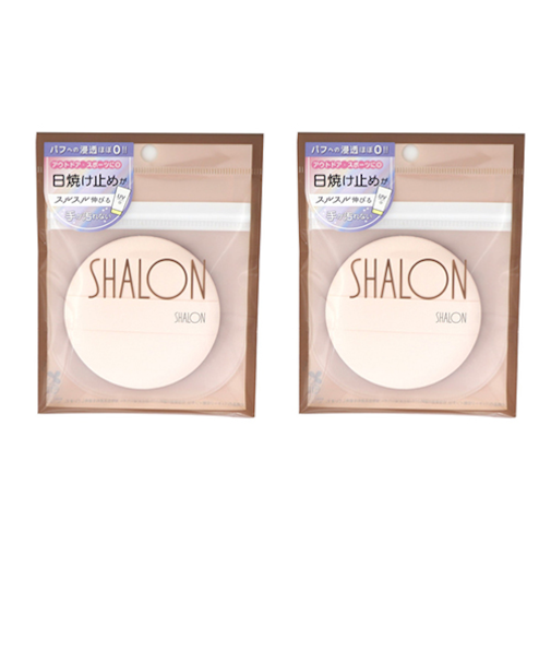 【お買い得】　シャロン（SHALON）　UVクリーム用パフ　浸透ほぼゼロ　2個入