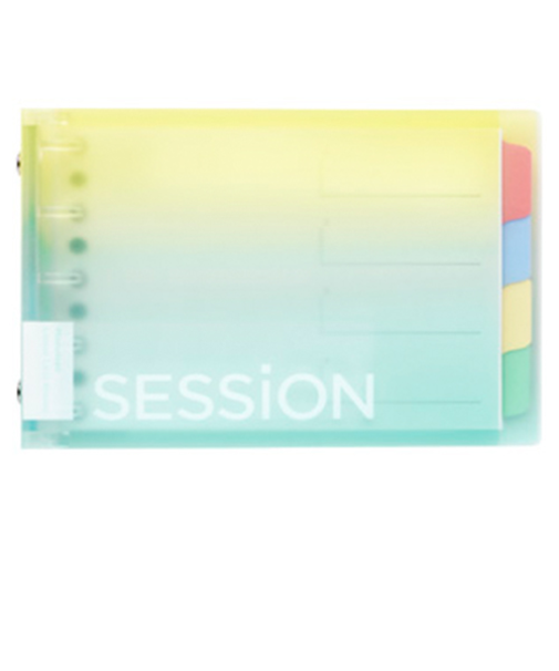 マルマン（maruman）　セッションバインダー　ミニサイズ　えんぴつで書けるインデックス付き　FM310A－97A　レモンソーダ