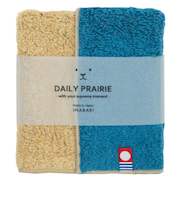 デイリー　プレーリー（DAILY　PRAIRIE）　今治タオルハンカチ　リバーシブルカラー　COREH－606　ネイビー／ベージュ