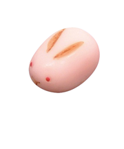 和菓子マグネット　兎饅頭紅