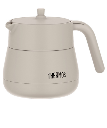 サーモス（THERMOS）　真空断熱ティーポット　450mL　TTE-450　ライトグレー