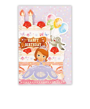 ホールマーク（Hallmark）　グリーティングカード　誕生お祝い　立体　ディズニー　81668　ソフィア　ダイカット2