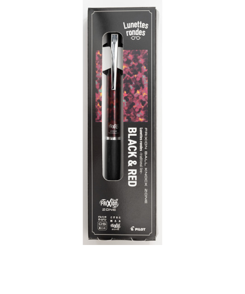 パイロット（PILOT）　　フリクションボールノックゾーン　0.5mm　Lunettes　rondes　CSLFBKZLUHBR　ブラック＆レッド