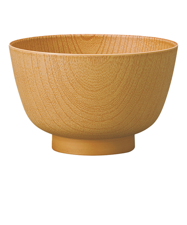 ミタニ　Natule　レンジ京型欅杢目汁椀　ナチュラル