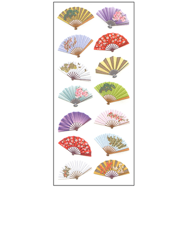 オクヤマ　和風シール　JP320　扇2列