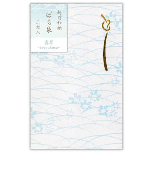 エヌビー社　ぽち袋　ひかり　露草　5489005