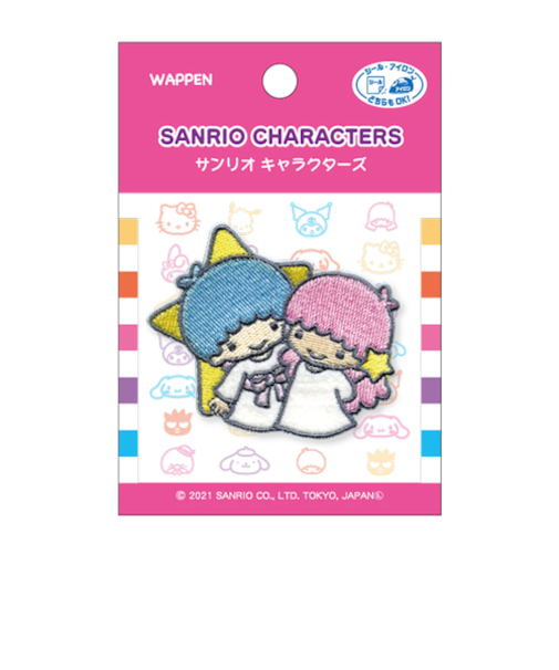 パイオニア　ワッペン　サンリオキャラクターズ　リトルツインスターズ　SCW550SCW42