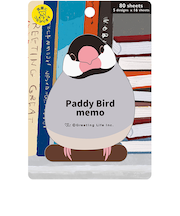 グリーティングライフ　アニマルダイカットメモ　ETM-189　文鳥