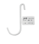 和気産業（WAKI）　フック　Lacety(ラスティー)　J型　LAC－013　白