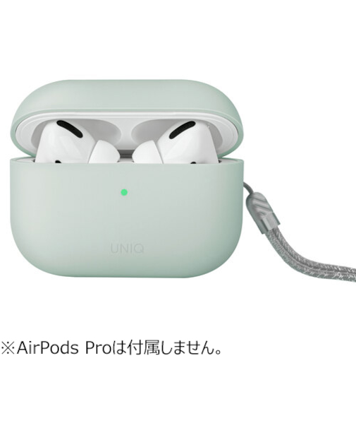 ユニーク（UNIQ）　LINO　HYBRID　LIQUID　シリコンケース　AirPodsPro（第2世代）　グリーン