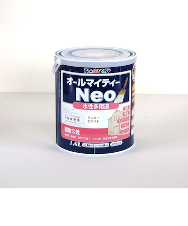 アトム　水性つやあり　AMネオ　1.6L　ミルキーホワイト