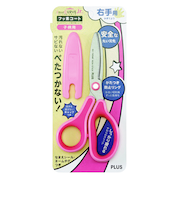 プラス（PLUS）　フィットカットカーブJr.　右手用　34－671　ピンク