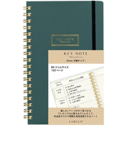 ラボクリップ（LABCLIP）　ミーツプランナー　キーノート　B6スリム　グリーン