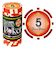 ジーピー（GP）　プライムポーカー　チップ　5　20枚入