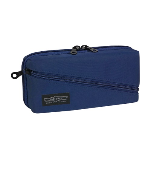 クツワ　プリザーブペンケース　AK072NB　ネイビー