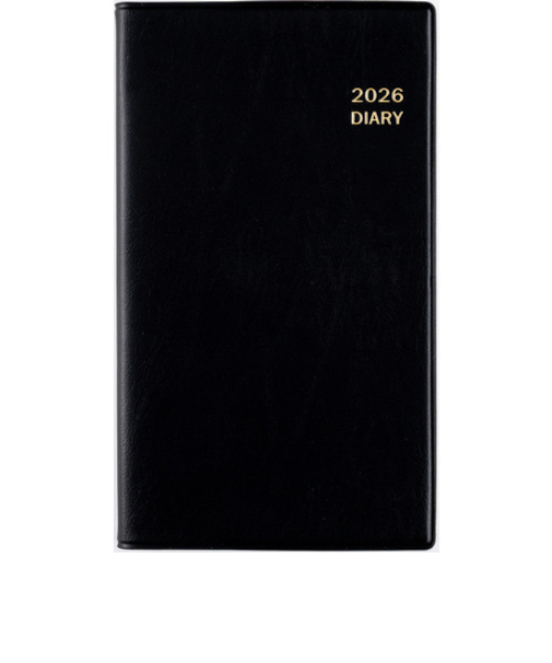 【2026年1月始まり】　高橋書店　ニューダイアリーミニ1　手帳判　ウィークリーレフト　133　黒　月曜始まり