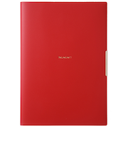 【2025年9月始まり】　ラコニック（LACONIC）　仕事計画　トイトイトイ　A5　マンスリーブロック　LAMS87-200　レッド　月曜始まり