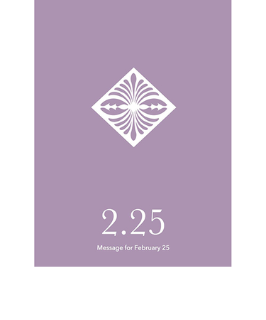 草紙堂　花結びメッセージカード　2月25日