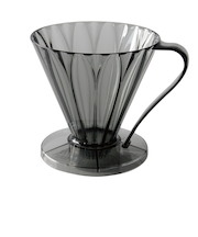 カフェック（CAFEC）　フラワードリッパー　DEEP45　クリアブラック　3～7杯用