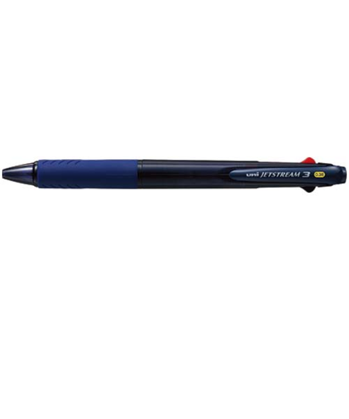 三菱鉛筆　ジェットストリーム　3色ボールペン　0.38mm　SXE3-400-38　透明ネイビー