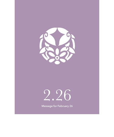 草紙堂　花結びメッセージカード　2月26日