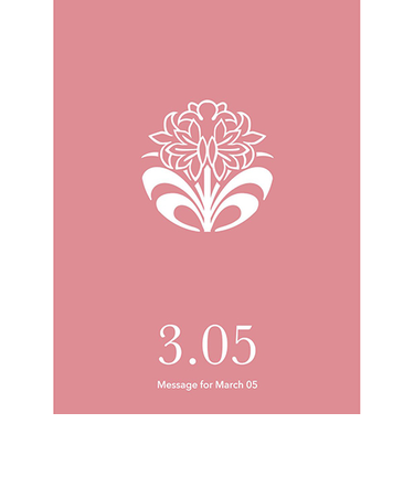 草紙堂　花結びメッセージカード　3月5日