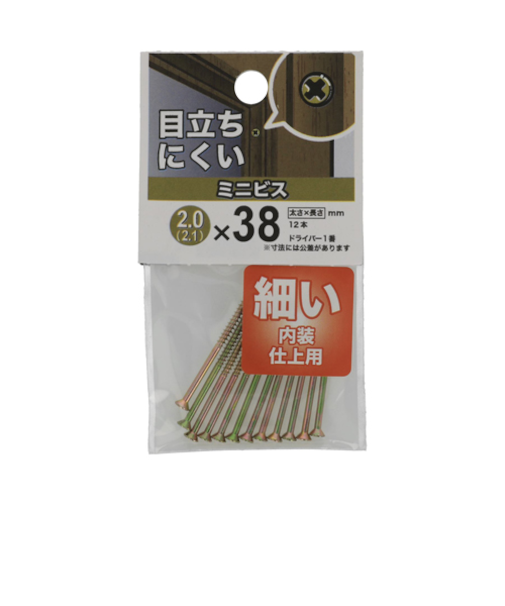 八幡ねじ（YAHATA）　ミニビス　2（2.1）×38