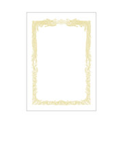 タカ印　OA賞状用紙　A4　10－1061　横書　白