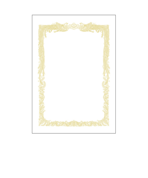 タカ印　OA賞状用紙　A4　10－1061　横書　白