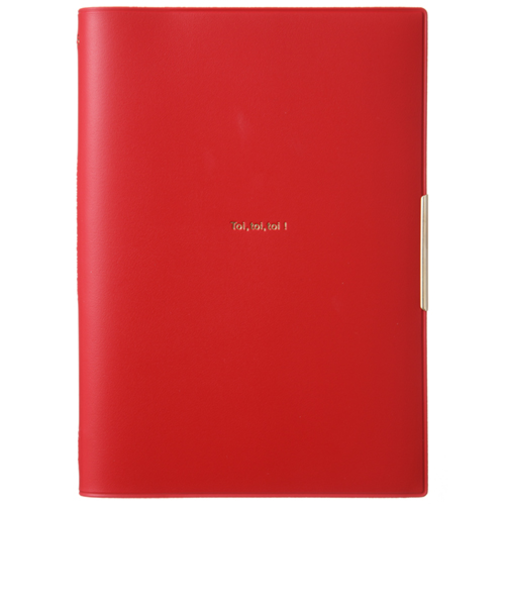 【2025年9月始まり】　ラコニック（LACONIC）　仕事計画　ワークダイアリー　トイトイトイ　B6　ウィークリーバーチカルレフト　LIS94－260　レッド