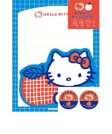 古川紙工　ダイカットミニレターセット　サンリオキャラクターズフルーツマーケット　SS30　ハローキティ