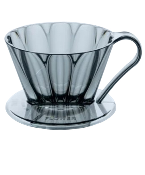 カフェック（CAFEC）　フラワードリッパーオーバル　OVAL101　クリアブラック　1～2杯用