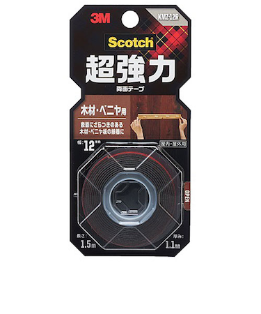 3M　スコッチ　超強力両面テープ　木材・ベニア用　KMZ‐12R　12mm×1.5m