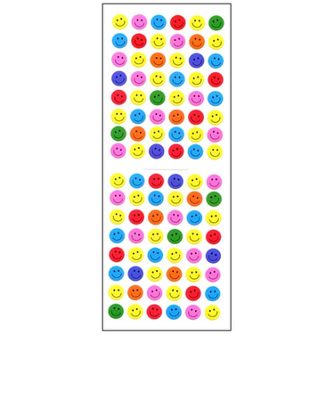 オクヤマ　クリアーシール　SC198　カラフルスマイル